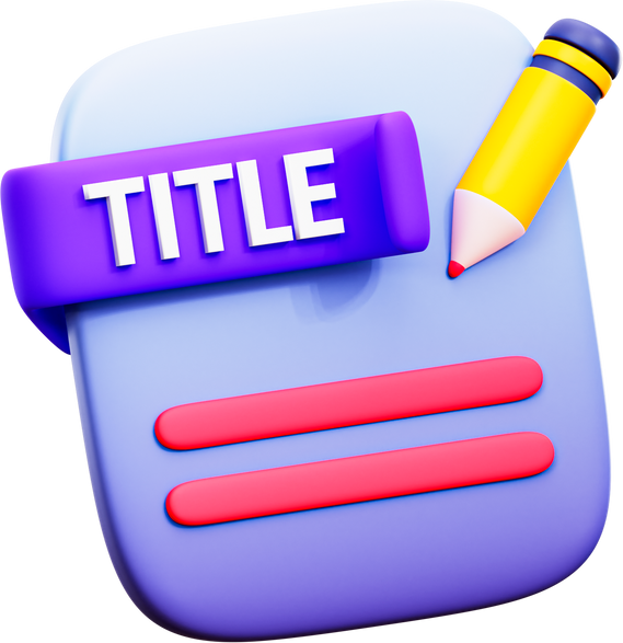 3d Edit Title icon